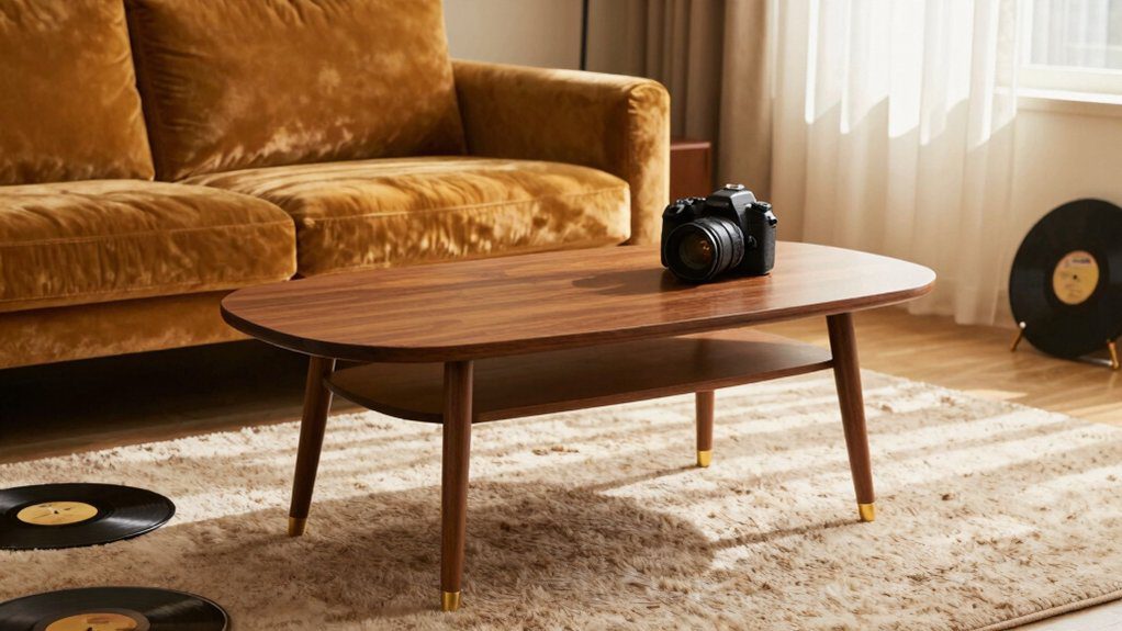 vintage inspired mid century coffee tables