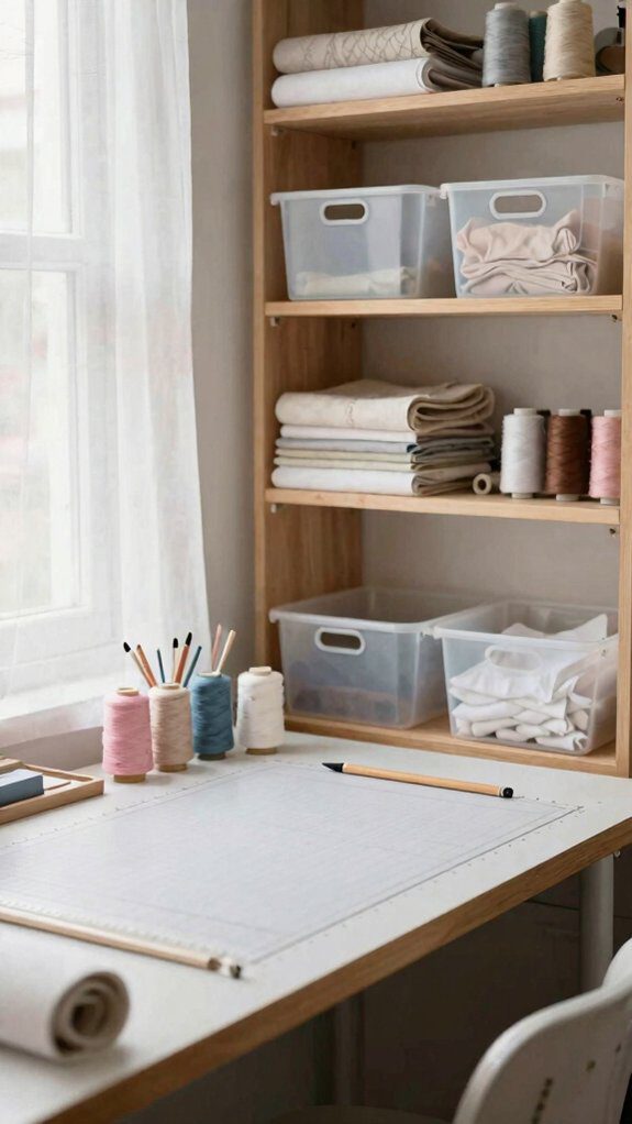wall mounted pegboard and bins