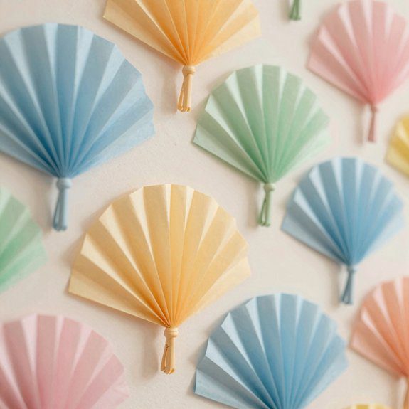 accordion paper wall fans