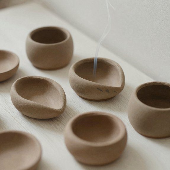air dry clay incense holder