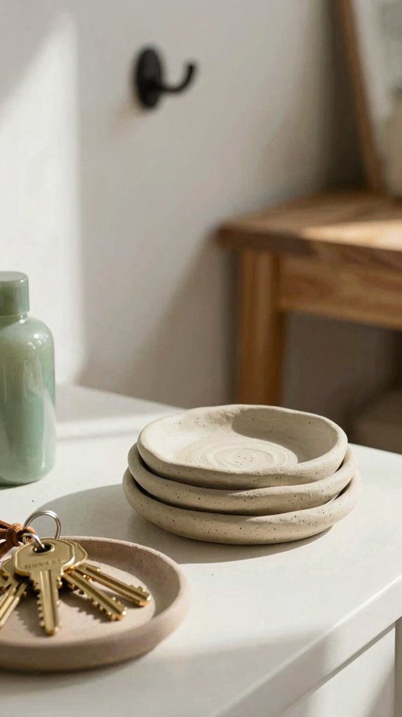air dry clay key dish