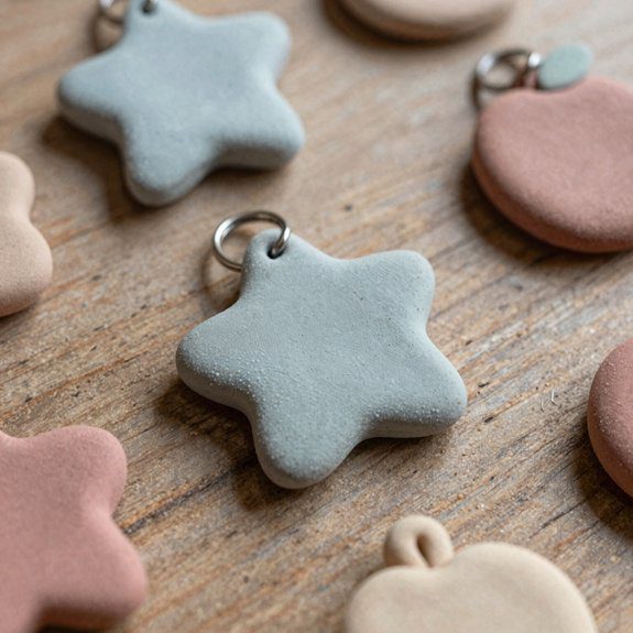 air dry clay key holder