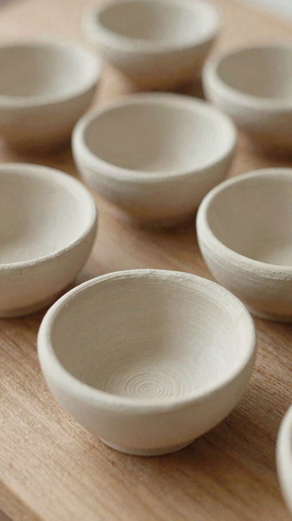 air dry clay mini bowls
