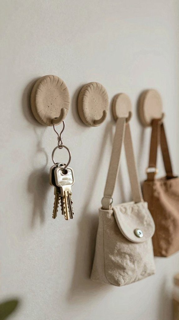 air dry clay wall hooks