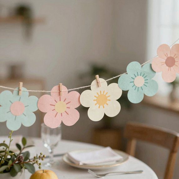 cheerful seasonal paper garland