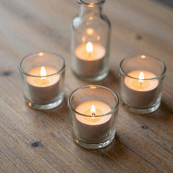 Bottle Candle Holder Ideas That Create Warm and Aesthetic Lighting 2 clear bottle snug candle base