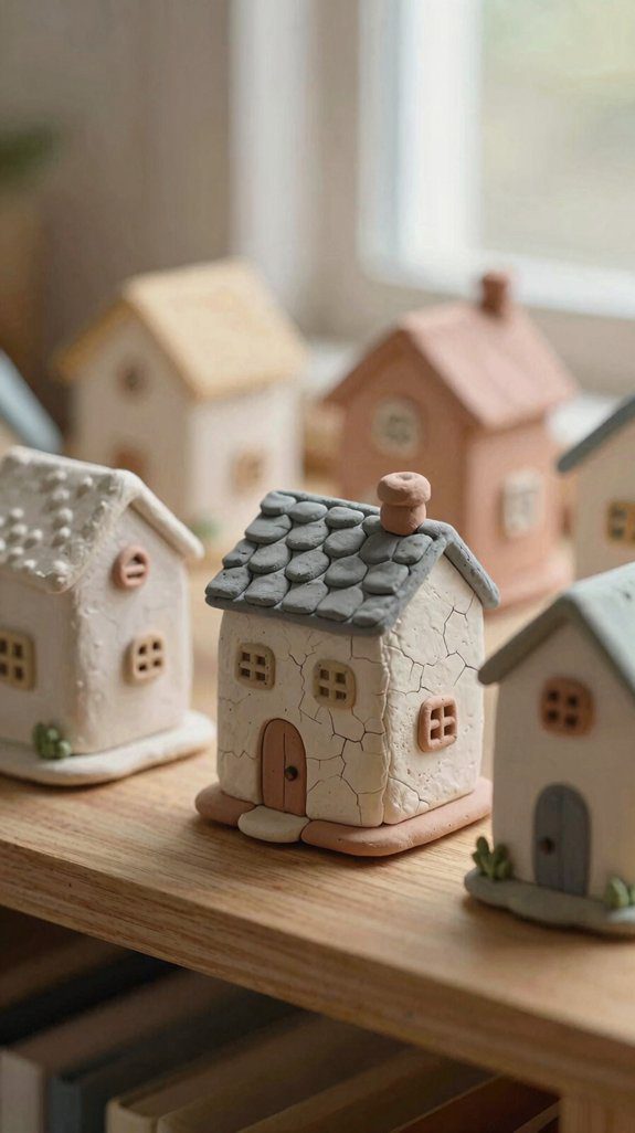 cozy shelf clay house