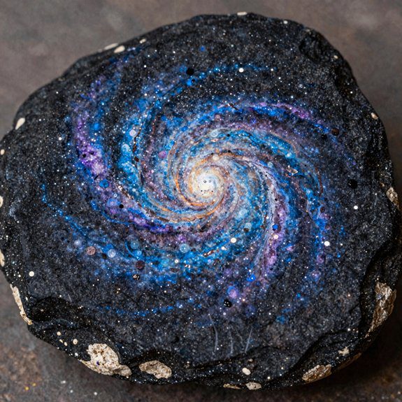 dark base galaxy rock art
