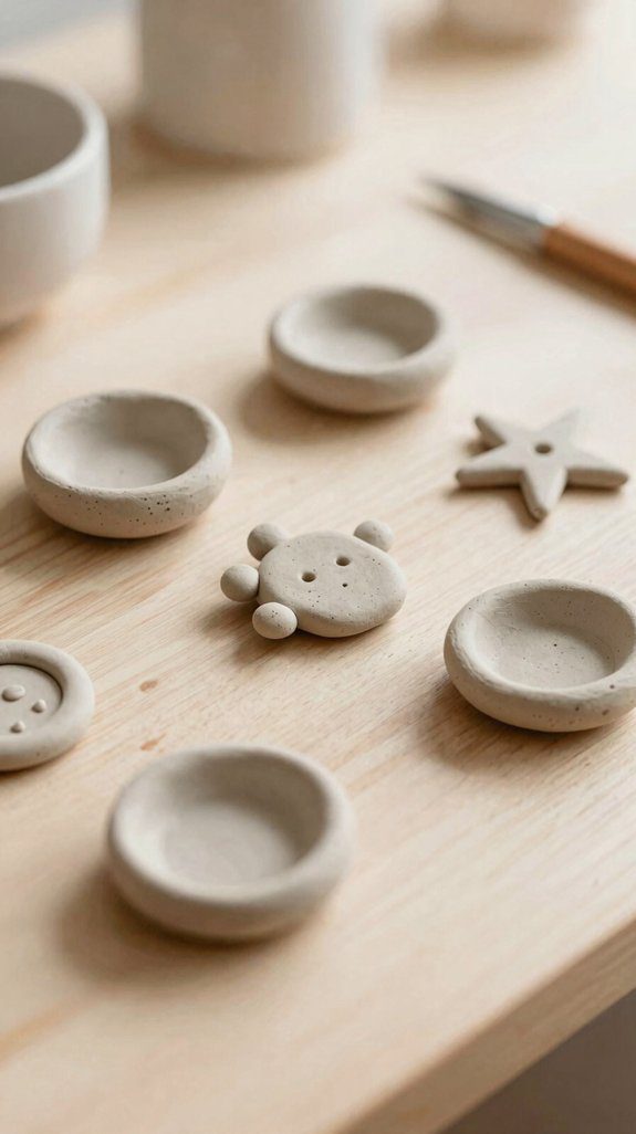 desk friendly tiny clay trinkets
