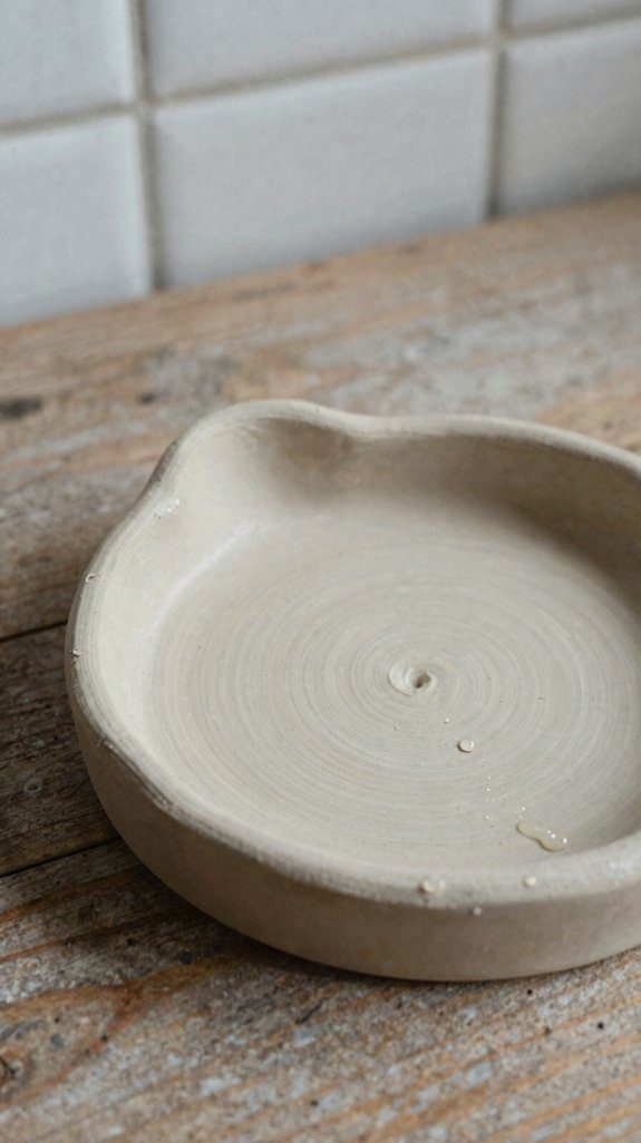drainage clay soap dish design