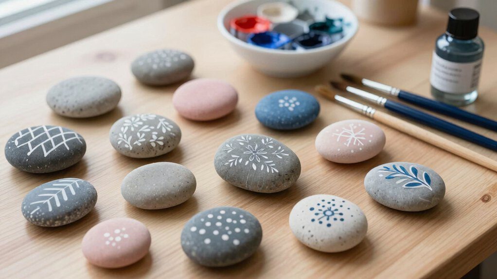 easy at home rock painting