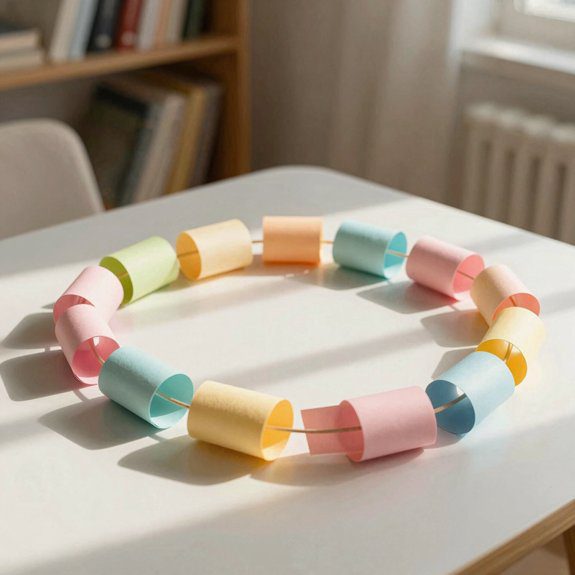 easy kid friendly paper chain decor