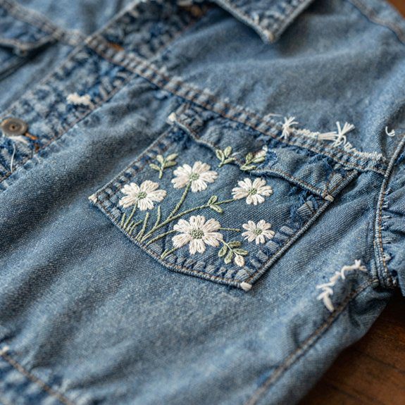 embroidery chalk stitch placement