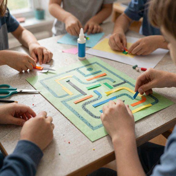 folded paper maze adventure