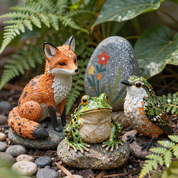 garden animal rock painting tips