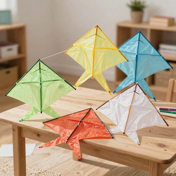 indoor cardstock kite fun