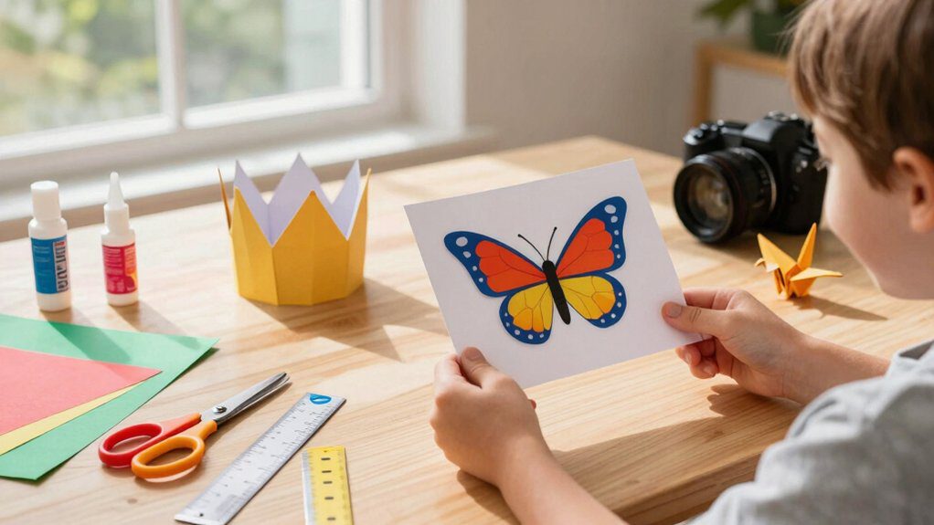 low mess paper crafts kids