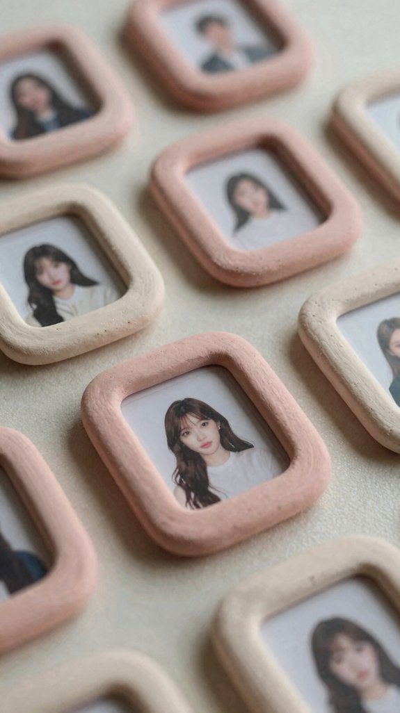 mini clay photo frames