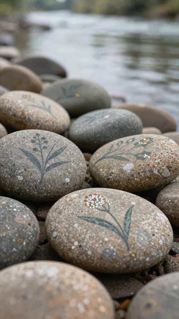 muted sea green rock serenity