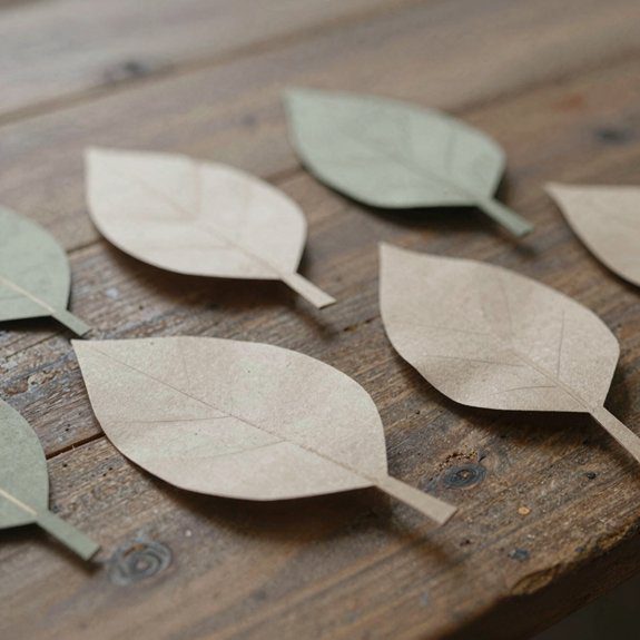 natural ombre paper leaf garland