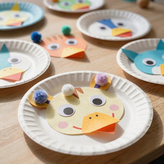 paper plate animal face fun