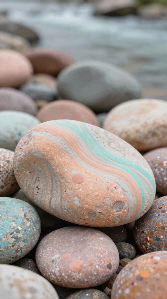 pastel river rock painting tips