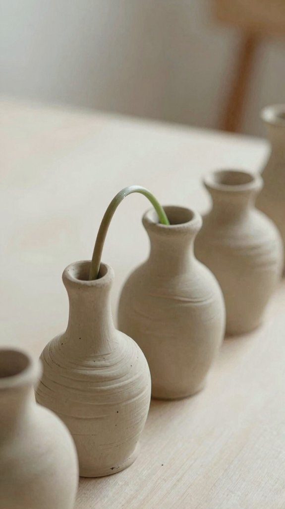 pinch smooth hollow mini vases