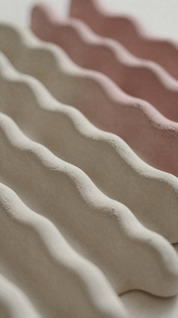 ribbed high end clay texture