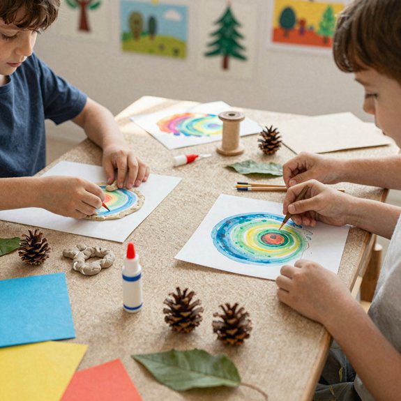 seasonal nature art journaling