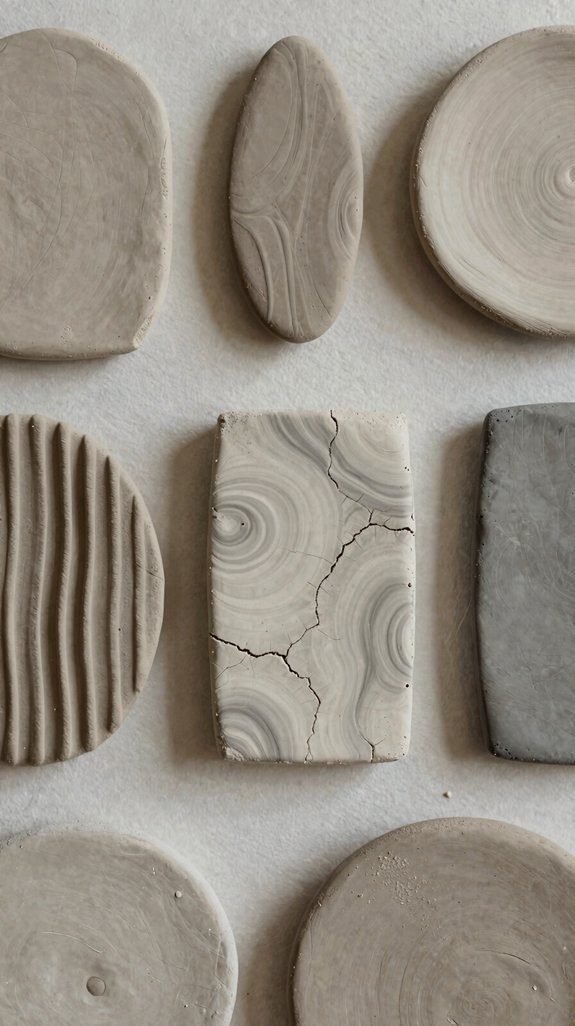 shadow enhanced painted clay texture