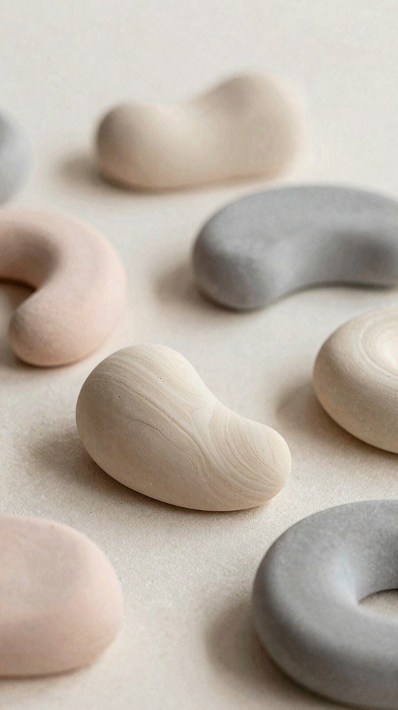 soft sculptural curve clay