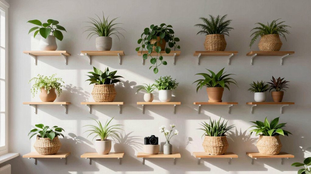 space saving hanging shelf ideas