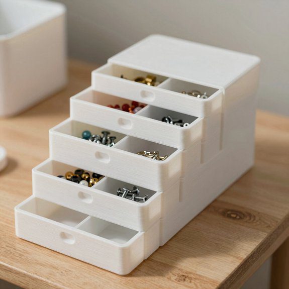 20 Useful 3D Printing Ideas That Actually Make Everyday Life Easier 20 stackable diy drawer organizer