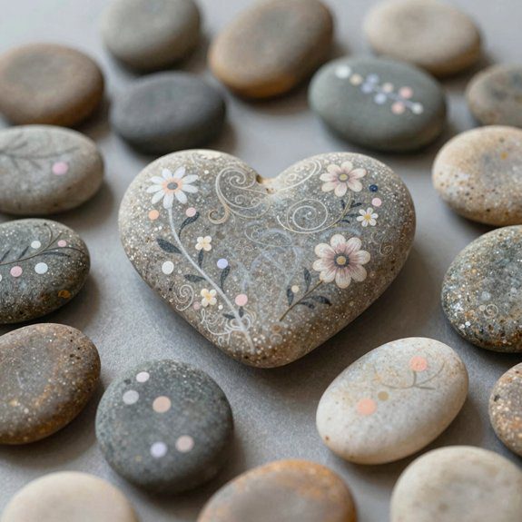 sweet heart rocks for gifts