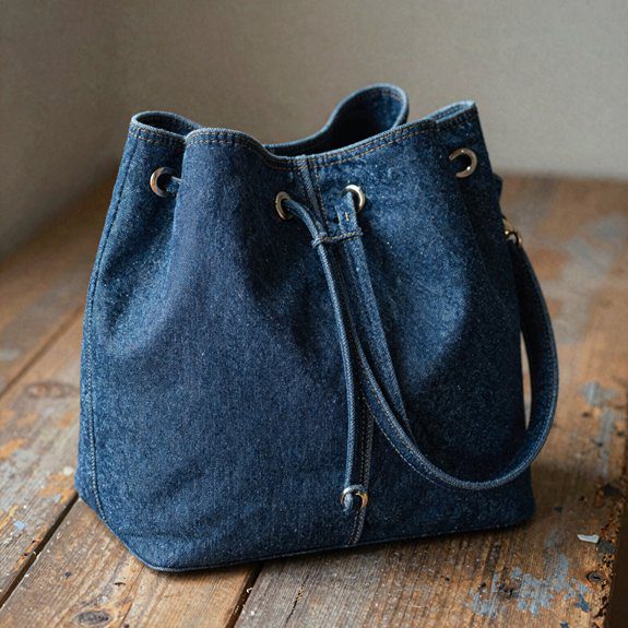 Denim Bag Ideas From Old Jeans That Look Stylish and Sellable 13 upcycled denim bucket bag