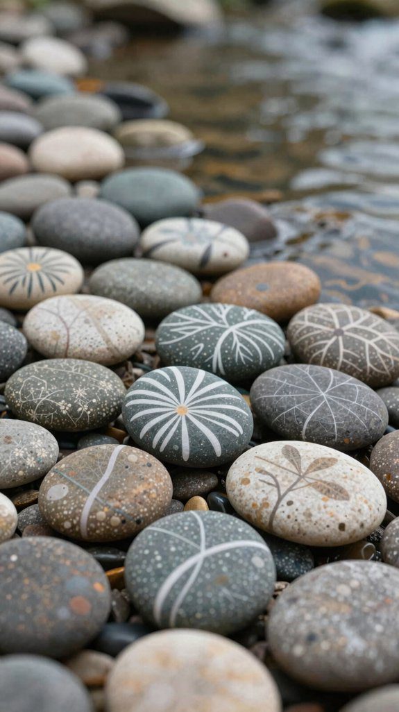 weatherproof painted rock d cor