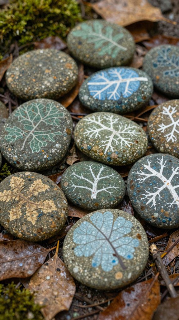 woodland leaf and tree designs