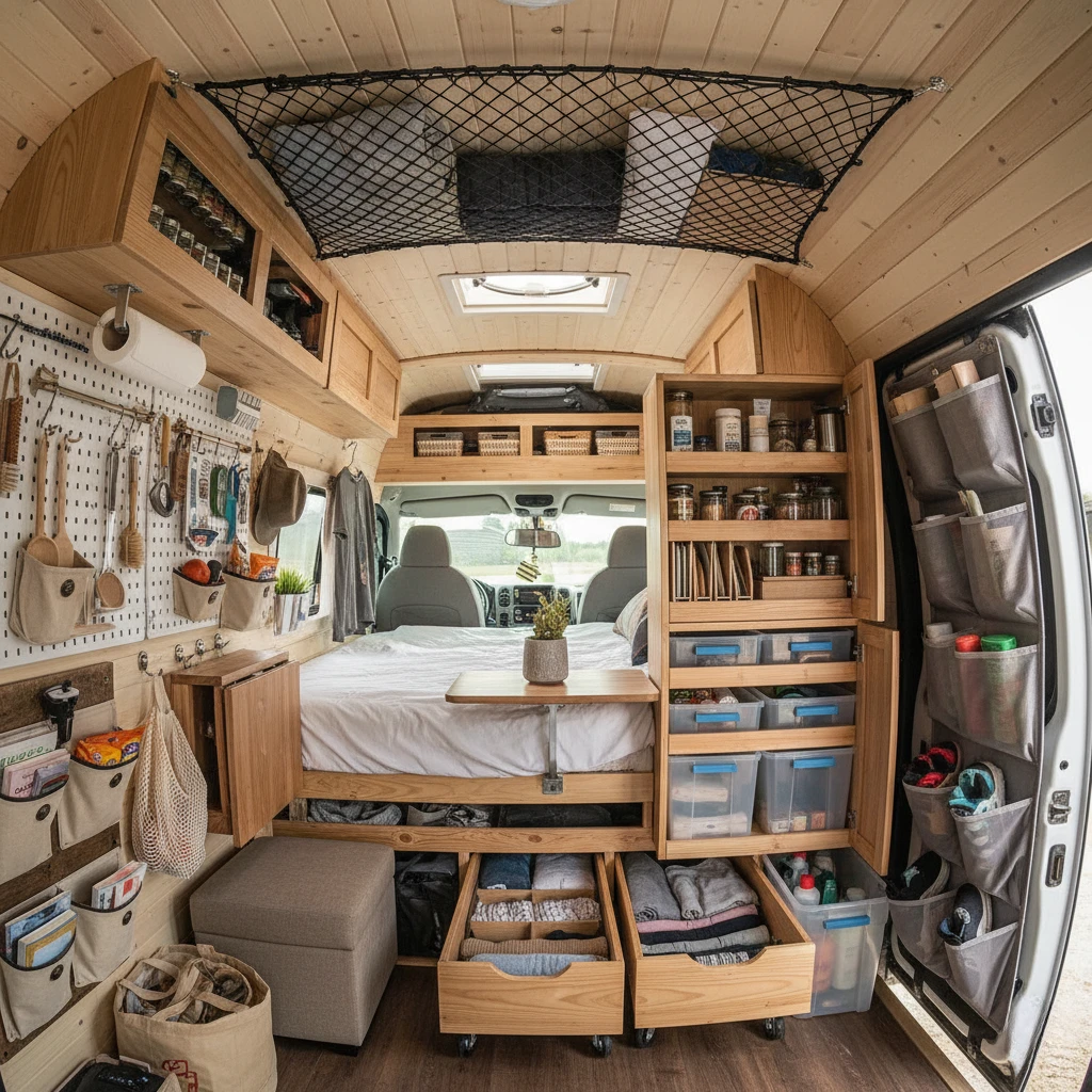 diy camper storage ideas