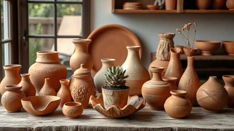 handmade terracotta clay decor