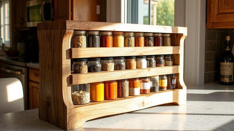 recycled wood spice rack