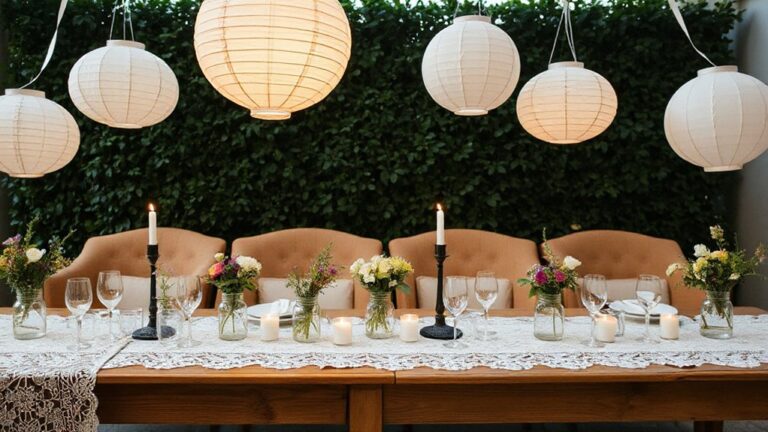 simple stylish wedding decor