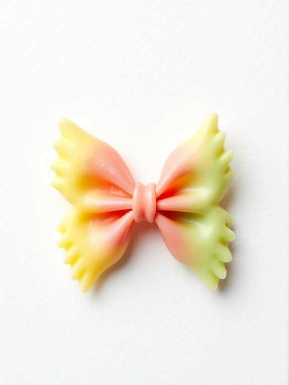 butterfly shaped bow tie pasta