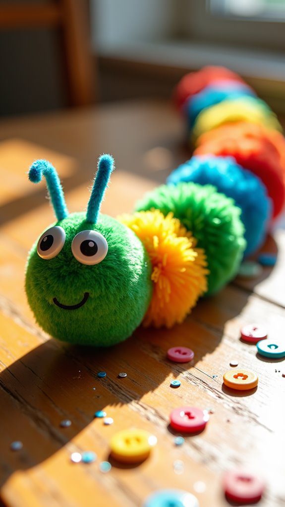 caterpillar craft with movement