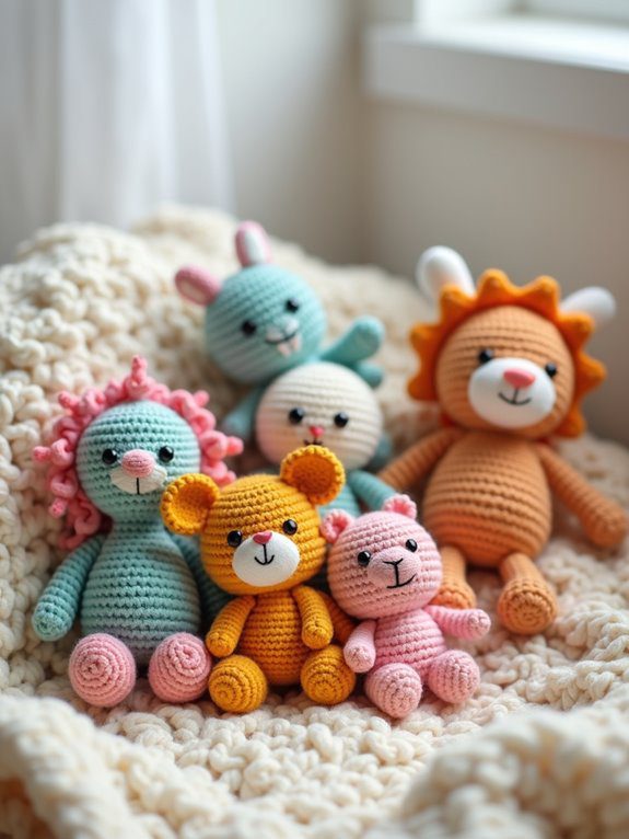 colorful handmade baby toys