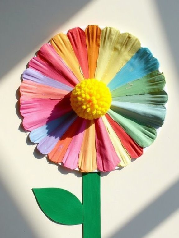 colorful paper plate craft