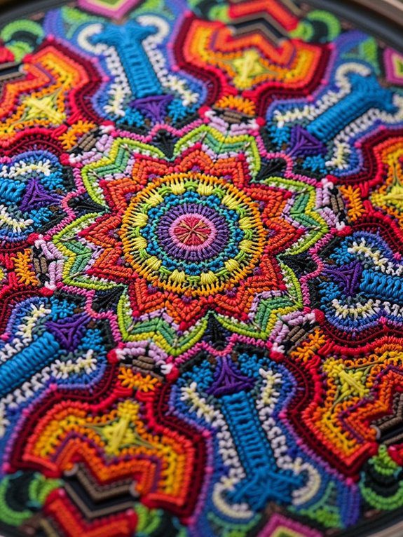 colorful patterned serving tray