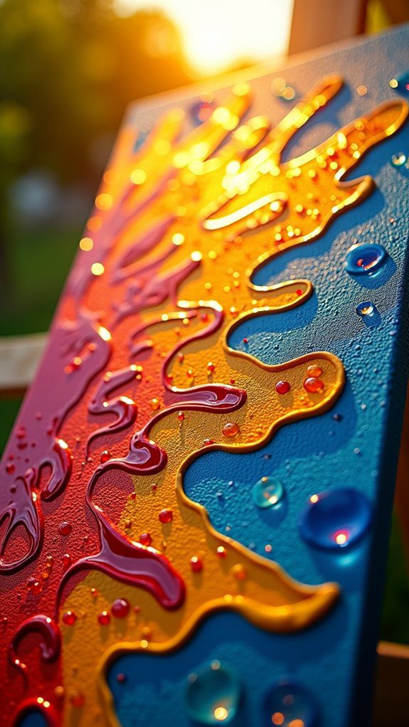 creative adhesive sun artwork