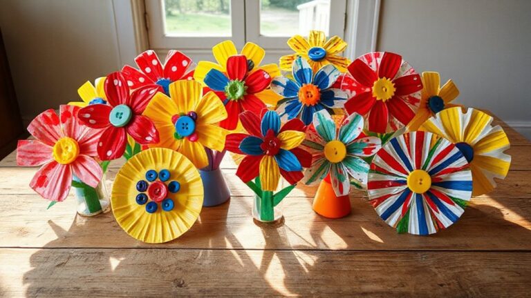 creative paper plate flowers