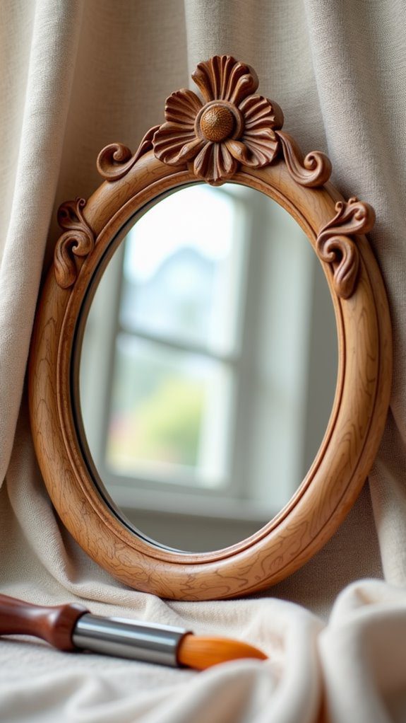 diy round wooden frame