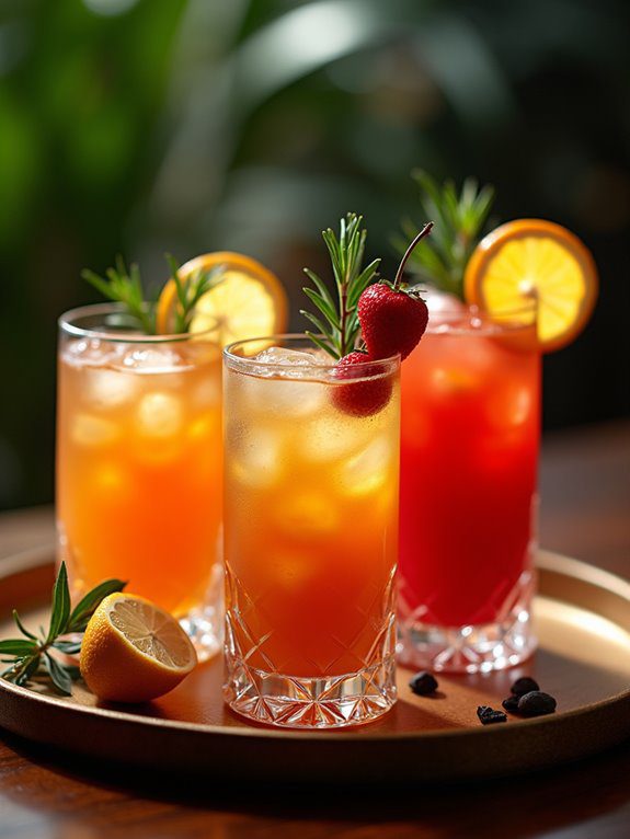 drinks and snacks platter
